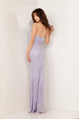 Aleta 1148 Prom Fitted Long Formal Beaded Evening Gown