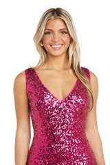 Morgan & Co 13313 Long Sequin Evening Gown Formal Dress