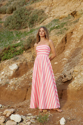 THE HAZEL DRESS IN CANDY STRIPE