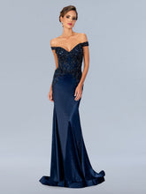 Stella Couture 24303 Long Formal Floral Beaded Prom Dress
