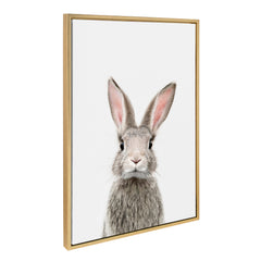 Sylvie Young Rabbit Framed Canvas by Amy Peterson Art Studio