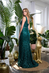 Eva Fashion 3458 Long Sleeveless Prom Dress