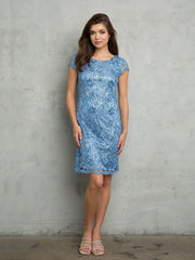 Eva Fashion 3473 Short Mother of the Bride Lace Dress