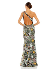 Long Formal Beaded Floral Prom Dress Beaded Floral Prom Mac Duggal 49574