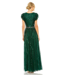 Short Sleeve Formal Dress Short Sleeves Mac Duggal 5502