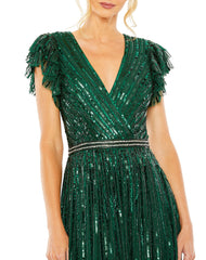 Short Sleeve Formal Dress Short Sleeves Mac Duggal 5502