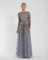 Mother of the Bride Long Sleeve Formal Dress by Mac Duggal 5533