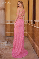 Scala 61346 Prom Long Sequins Dress
