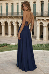 Long Chiffon Sweetheart Neckline Corset Formal Prom Dress