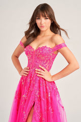 Ellie Wilde EW35058 Long Beaded Ball Gown Prom Dress