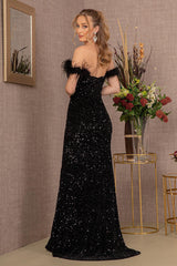 Prom Long Velvet Mermaid Dress