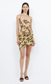 MALIBU BAY DRAPED MINI DRESS