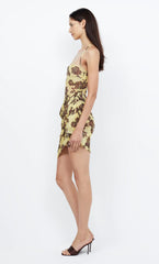 MALIBU BAY DRAPED MINI DRESS
