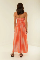 WEST DRESS- ORANGE STRIPE