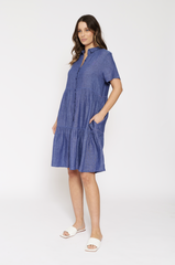 Lacey Hazel Dress In Denim