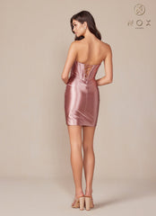 Nox Anabel T871 Homecoming Short Bodycon Cocktail Dress
