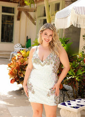 Primavera Couture 14029 Short Prom Fitted Homecoming Dress