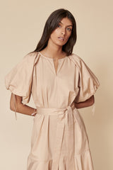 Hiti Dress in paled bark
