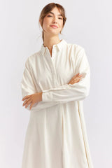 OVERSHIRT CORDUROY DRESS IN NAVY