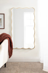 Viona Rectangle Scalloped Mirror