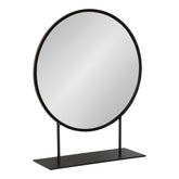 Rouen Round Metal Table Mirror