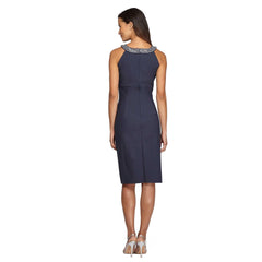 Short Halter Beaded Cocktail Dress Alex Evenings AE134165
