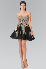 Homecoming Short Strapless Prom Cocktail Dress