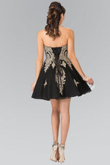 Homecoming Short Strapless Prom Cocktail Dress
