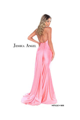 Jessica Angel Formal Halter Long Fitted Gown 931