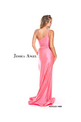 Jessica Angel One Shoulder Long Formal Dress 890