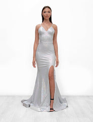 Jessica Angel Spaghetti Strap Formal Long Dress 908