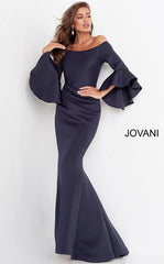 Long Formal Off Shoulder Evening Gown by Jovani 59993