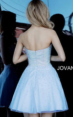 Jovani 2830 Prom Short Strapless Homecoming Dress