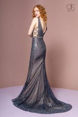 Long Formal Cut Out Evening Prom Gown
