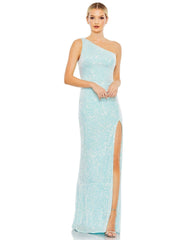 Prom Long One-Shoulder Formal Gown by Mac Duggal 26990