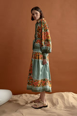 Gillian Scarf Midi Dress