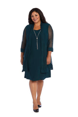 Short Plus Size Jacket Formal R&M Richards 5394W