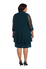 Short Plus Size Jacket Formal R&M Richards 5394W