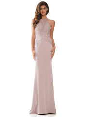 Rina di Montella Long Halter Formal Dress 2755