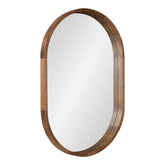 Hutton Wood Framed Capsule Mirror