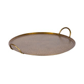 Sanzo Hammered Round Metal Tray