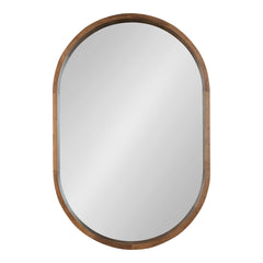 Hutton Wood Framed Capsule Mirror