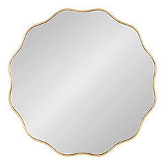 Viona Round Scalloped Mirror