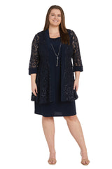 Short Plus Size Jacket Dress Mother of the Bride R&M Richards 1160W