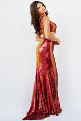 Jovani 22855 Long Formal One Shoulder Prom Dress