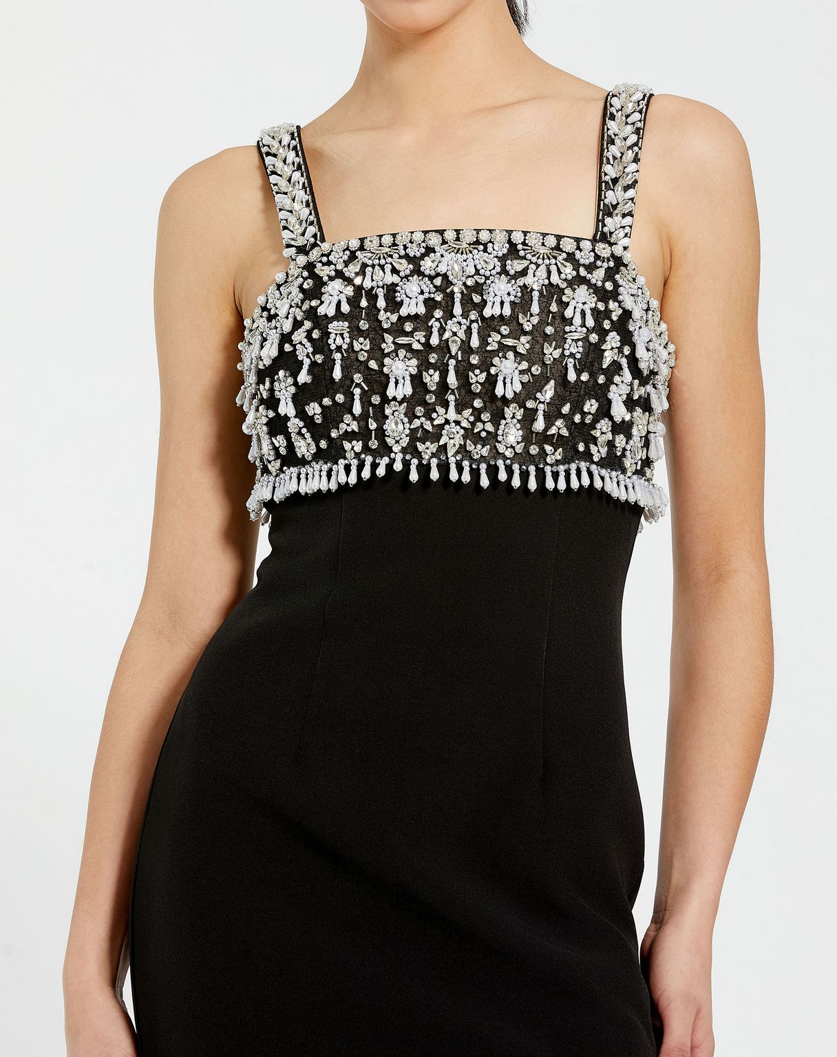 Beaded Formal Dress Prom Midi Mac Duggal 2226