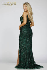 Terani Couture 231E0516 Long Sequin Prom Formal Fitted Dress