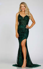 Terani Couture 231E0516 Long Sequin Prom Formal Fitted Dress
