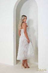 Terani Couture 241P2022 A Line Prom Dress