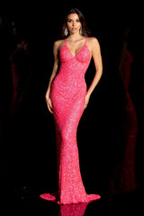 Aleta 274 Prom Fitted Sequin Formal Evening Long Gown